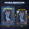 100ct Semi Rigid Card Holder & 100ct Card Sleeves for PSA, SGC, BGS, CSG Graded Card Submissions, Semi Rigid Card Sleeves, Baseball Card Protectors, PSA Graded Card Sleeves for Trading Card