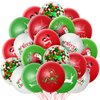63 Pcs Christmas Latex Balloons 12 Inch Red Green and White Balloons Merry Christmas Balloons for Santa Party Xmas Holiday Party Decorations Supplies