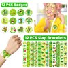 YYMYMGJ Funny Pickle Party Favors, Funny Pickle Temporary Tattoos Slap Bracelets Badges Keychains Gift Bags for Pickle Birthday Party Decorations Supplies for Kids Adults Boys Girls Classroom Rewards