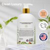 THERAPINA Aromatherapy Luxury Liquid Hand Soap – Vegan, Moisturizing Hand Wash with Aloe Vera, Botanical Oils, Aloe Jojoba Scent – Fancy Liquid Hand Soap for Bathrooms, Kitchen, More, 16 Oz.