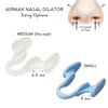AIRMAX Nasal Dilator for Better Breathing – Natural, Comfortable, Breathing Aid Solution for Maximum Airflow and Reduced Nasal Congestion (Small - Blue)