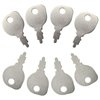 Universal Lawn Mower Key 430 691959 Replacement for Lawn Mower Briggs & Stratton AYP MTD Scag Toro Exmark Riding Lawnmowers(Pack of 8)
