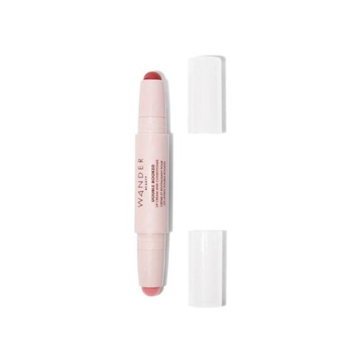 Wander Beauty Double Booked Lip Conditioner & Cream - Happy Hour/In The Clear - Dual-Sided Cream Lipstick With Vitamin E and Shea Butter - Glossy Tinted Lip Balm For Dry Cracked Lips - 0.05 oz