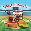 MLB Philadelphia Phillies Plush Dog Toys - Stadium Theme Snacks - Cutest Plush HOT-Dog Toy for Dogs & Cats with Inner Squeaker & Premium Embroidery of Baseball Team Name/Logo