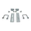Sturdy Built (2) 10" Galvanized Swivel Top Bunk Bracket Kit with Hardware for 3x3 Boat Trailer Crossmember