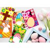 65Sheets Easter Stickers Crafts for Kids - Make-a-Bunny/Egg/Gnome/Sheep Games, Basket Stuffers Gifts Activities Party Favors Supplies (Small Size)