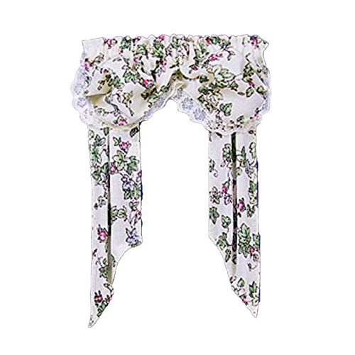 Melody Jane Dollhouse Double Balloon Flower Valance Curtains Miniature