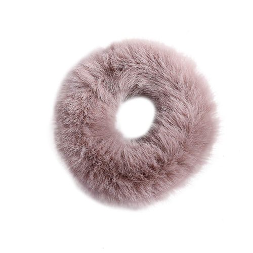6Pcs Fuzzy Furry Artificial Fur Hair Elastics Tie Scrunchies Soft Plush Elastics Hair Bands Hair Tie Ring Ropes Ponytail Holder Accessories for Women Girls, 6 Colors