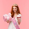 BAHABY Birthday Crown for Women It's My Birthday Sash & Rhinestone Tiara Set Princess Birthday Sash and Tiara for Women Birthday Decorations (Pink)