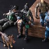 3 otters 12PCS Army Men Toy Soldiers, Special Operation Soldier Military Action Figures Playset with Weapons Army Dogs for Kids Birthday
