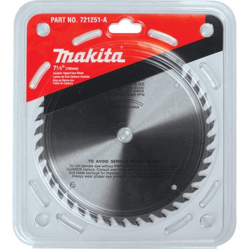 Makita 721251-A 7-1/4" 40T Carbide-Tipped Circular Saw Blade, Fine Crosscutting