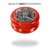 Yomega Power Brain XP yoyo - Professional yoyo with a Smart Switch which enables Players to Choose Between Auto-Return and Manual Styles of Play. + Extra 2 Strings & 3 Month Warranty (red)