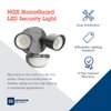 Lithonia Lighting HGX LED 2RH 40K 120 MO DDB M2 HomeGuard Security Flood Lights, 4000 Lumens, 2-Light, Photocell Sensor and Motion Detection, Dark Bronze