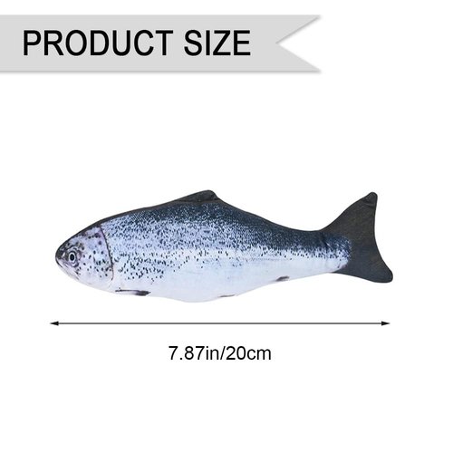 YIKEXIAOSHULIN Fish Cat Toy Realistic Fish Cat Catnip Toy Soft Cat Chewing Fish Toy for Indoor Cats Adult Kitten Interactive