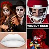QIUFSSE 3PCS Red White and Black Face Paint Stick,Clown Makeup Kit,Professional Football Softball Baseball Eye Black Stick Cream Blendable Body Face Painting Kit for Adults and Kids