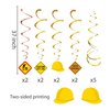 Kristin Paradise 30Ct Construction Hanging Swirl Decorations, Traffic Zone Birthday Theme Streamers, Under Construction Site Party Supplies, Kids/Boy/Toddler First Favors, Stop Sign Road Worker Decor