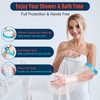 Fxdunjr Waterproof Cast Cover Arm Adult Cast Covers for Shower Arm Protector Shower Bag to Keep Wounds Dry for Arm, Hands, Wrists, Elbow, Fingers [Reusable]