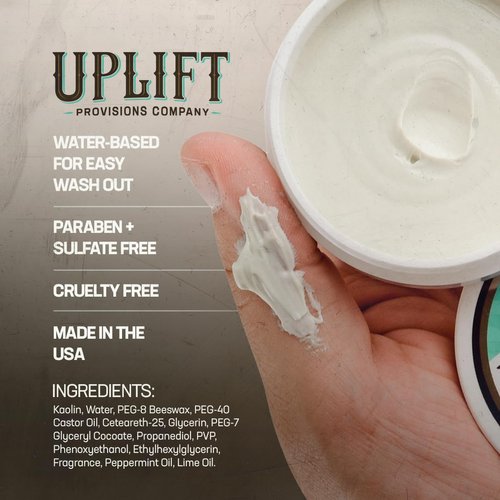 Uplift Provisions Company Styling Compound - Hair Clay Pomade with a Natural, Matte Finish and Medium Hold - Versatile Styling Clay for Men or Women 3 oz