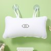 HEALLILY Spa Bath Cushion Bath Pillow for Bathtub White Bathing Cushion for Head and Neck Support (White)