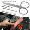 3 Swords Germany - brand quality STAINLESS STEEL INOX CURVED NAIL SCISSORS (1 PIECE) with case for manicure pedicure - nail care by 3 Swords - Made in Germany