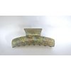Generic Iridescent gray abalone sea shell effect hair claw clamp clip