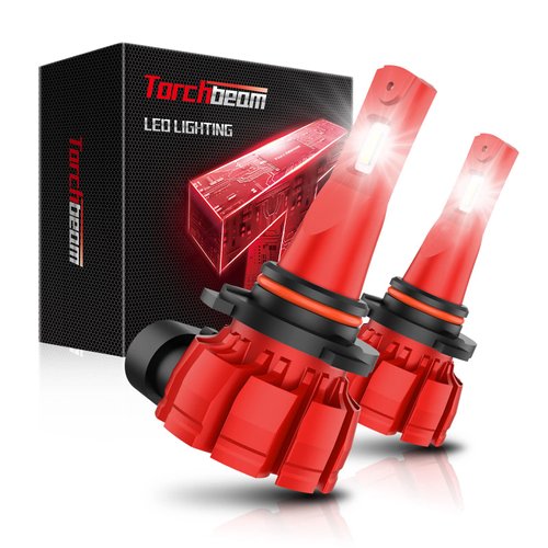 Torchbeam H10/9145/9140 LED Fog Light Bulbs, 6000K Xenon White 6000 Lumens 370% Super Brighter Fog Lights DRL Replacement Lights for Cars, Plug and Play, Pack of 2