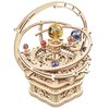 ROKR 3D Wooden Puzzles for Adults Mechanical Music Box-Starry Night, DIY Rotating Music Box Model Building Kits for Teens, DIY Crafts/Hobbies/Gifts Desk Decor for Boys Ages 14+ (Starry Night)