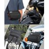 KEMIMOTO Motorcycle Bag, Motorcycle Handlebar Bag, Universal Handle Bar Bag, Tool Bag, Bicycle Bar Bag, Front Fork Storage Accessory Bag, Sissy Bar Bag Compatible with Cruiser Softail Dyna Sportsters