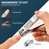 Alchemi 3D Curved Nail Clippers with Catcher for Men & Women, Surgical Grade Fingernail Clipper & Toenail Clipper for Thick Toenails, Professional Stainless Steel Nail Cutter, Box Included