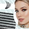 Hermosa Phoenix Pulse, Hermosa DIY Lash Extension Kit, 220 Pcs Lash Clusters Kit 30D+40D Individual Lashes 8-16mm for Natural Look, DIY Eyelashes at Home HM40D