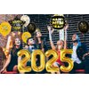 Happy New Year Decorations 2025 Set-Huge 2025 Gold Foil Number Balloons, Happy New Year Banner Black and Gold Latex Balloons, New Years Eve Party Supplies 2025 for Home Office Decorations