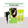 TS Chakhan Hair Color Cream : No.3 Black, TS Mild Hair Dye is Easy to Use, and Contains NO PPD & NO AMMONIA (#3 Black)