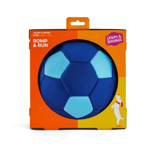 Leaps & Bounds Blue Splash & Dash Soccer Ball Dog Toy Medium