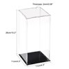uxcell Acrylic Clear Display Case Box Dustproof Protection Showcase Cube Collectibles Show Box 3.9x3.9x9.8inch