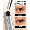 Feyano Eyelash Serum- Natural Comestic Eyelash Serum for Longer, Thicker Lashes & Brows, Boost Lash Serum Vegan & Cruelty-Free-Niacinamide, Centella Asiatica Leaf Extract(10 mL Silver)