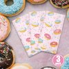 Lianxuia 3 Pcs Donut Plastic Tablecloth, 51 x 86 Inch Donut Party Table Cover, Donut Party Decorations, Suitable for Donut Theme Birthday Party Supplies