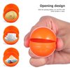 VOSAREA 25pcs 4cm Balls Plastic Hollow Bingo Balls Raffle Balls Round Vending Machine Capsules Game Balls Props for Party (Orange)
