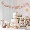 MonMon & Craft Happy Birthday Banner/Children Adults Boys Girls Birthday Party Decor/Birthday Party Decorations Rose Gold Glitter