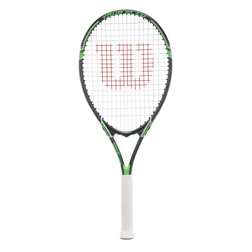 Wilson Tour Slam Adult Recreational Tennis Racket - Grip Size 3 - 4 3/8", Grey/Green