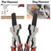 VASTOOLS MIG Welding Pliers,8 Inch,Slag Hammer,Fine & Coarse Files,Ergonomic Grip,Hardened Cutting Edge,Mig Nozzle Cleaner