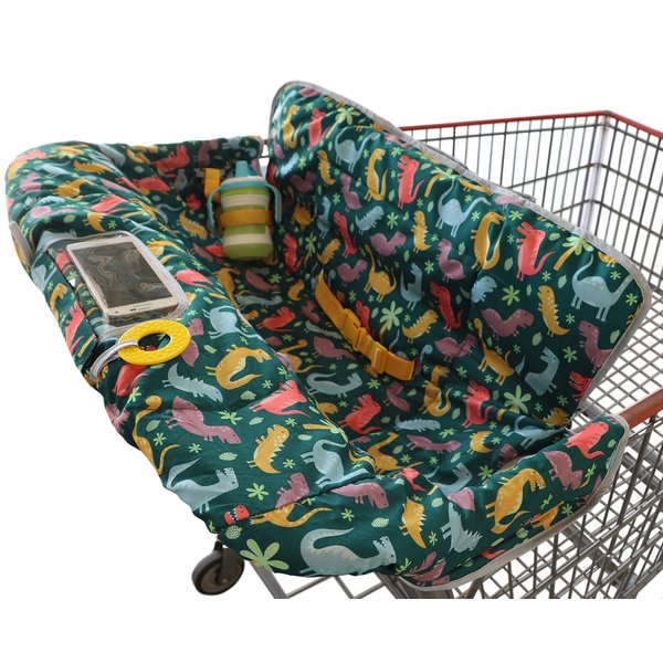 Suessie Shopping Cart Cover and High Chair Cover, Dinosaurs