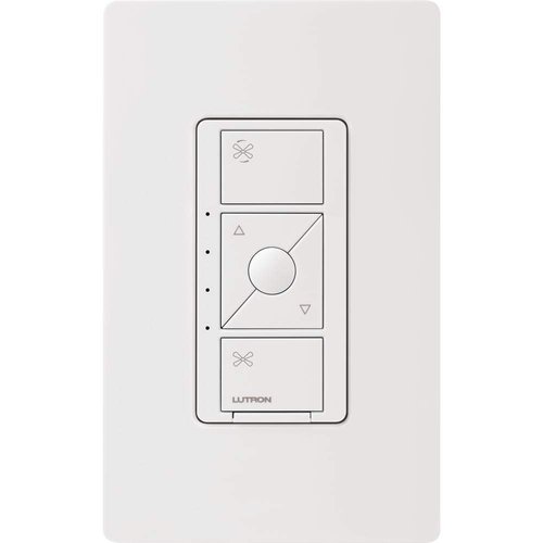 Lutron Caseta Smart Fan Speed Control Switch, Single-Pole, PD-FSQN-WH, White