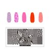FingerAngel 24 Pcs Stamping Plates Mix Designs Retangle Stamp Stamping Image Fashion Design Plate Print Leaves Flowers Animal Nail Art Template