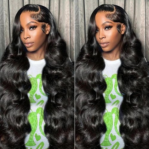 28 Inch 5x5 HD Lace Closure Wear and Go Glueless Wigs Human Hair Pre Plucked Brazilian Virgin Body Wave Lace Front Wigs Human Hair 180% Density Closure Wig for Women with Elastic Band