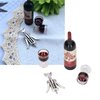 VBESTLIFE Dollhouse Miniature Wine Bottles,Doll House Red Wine Set 1/12 Simulation Red Wine Bottles Red Wine Glass Bottle Opener Mini Doll House Decoration