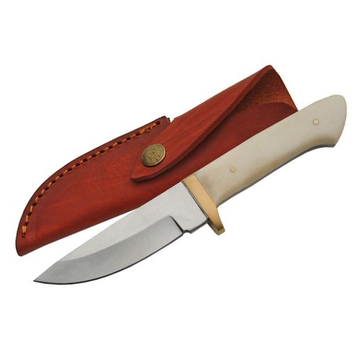 SZCO Supplies Tail Skinning Knife, Bone White