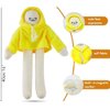OUKEYI 16Inch Banana Doll, Plush Banana Toy Manwith Magnet Funny Changeable Plush Pillow Toy, Funny Man Doll Decompression Toy Birthday Gift