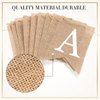 Breling 2 Pieces Burlap Happy Birthday Banner Flags and 2 Pieces Mini LED Fairy Lights Battery Rustic Birthday Banner Garland Bunting for Adult Women Men Birthday Party Decoration Fireplace Supplies
