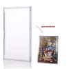 AKUXO Card Protectors Trading Card Sleeves Top Loaders 20 pcs Hard Acrylic Card Protector Clear Card Brick + 5 Display Stand Fit for Standard Sports Cards,Baseball Card Holder Cases Collectibles