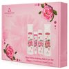 Rose Bulgarian Revitalizing Hair Care 3 Piece Gift Set - Natural Rose Shampoo, Hair Conditioner, Hand Cream